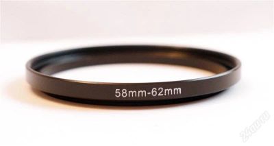 Лот: 1553340. Фото: 1. Переходное кольцо 58-62mm. Крышки, бленды