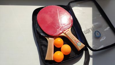 Лот: 16032807. Фото: 1. Набор для настольного тенниса... Мячи, ракетки, шайбы, клюшки