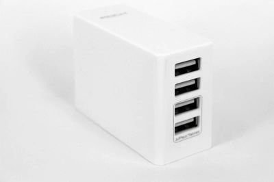 Лот: 9988551. Фото: 1. СЗУ-4USB Rock 6.8A белый Доставка... Зарядные устройства, блоки питания, адаптеры сетевые для смартфонов