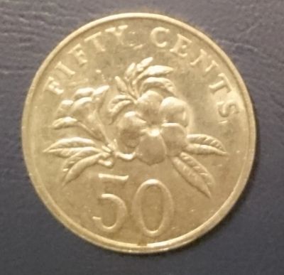 Лот: 8273701. Фото: 1. 50 центов Сингапур 2005г. Азия