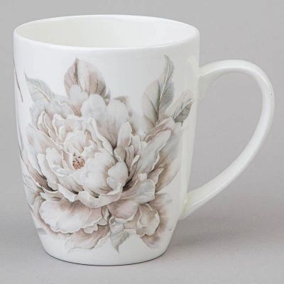 Лот: 25301743. Фото: 1. Кружка Lefard White Flower, цвет... Кружки, стаканы, бокалы