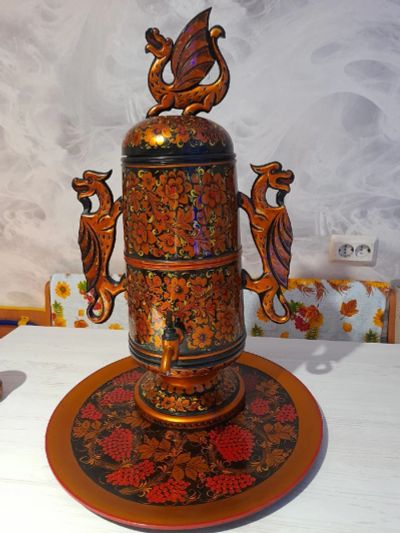 Лот: 18377169. Фото: 1. пивной набор Хохлома. Другое (коллекционирование, моделизм)