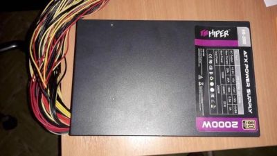 Лот: 15586191. Фото: 1. Блок питания HIPER 2000W [HM-2000... Корпуса, блоки питания