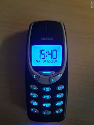 Лот: 6768527. Фото: 1. Nokia 3310 Синяя подсветка Мод... Кнопочные мобильные телефоны