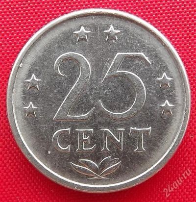 Лот: 1589345. Фото: 1. (№780-2/LF) 25 центов 1984 (Антильские... Америка