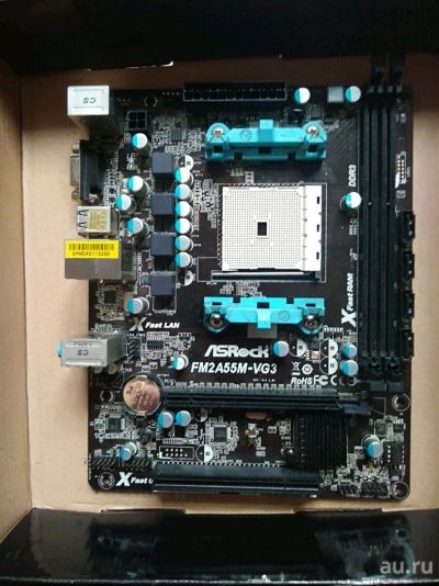 Лот: 13240421. Фото: 1. Материнская плата ASRock fm2a55m-vg3. Материнские платы