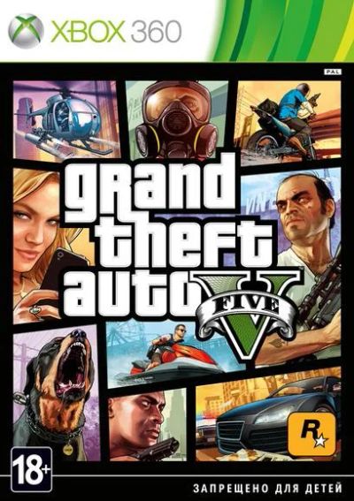 Лот: 4653684. Фото: 1. Grand Theft Auto V Xbox 360 2roc-p8200. Игры для консолей
