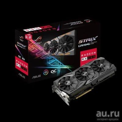 Лот: 10407194. Фото: 1. Radeon RX 580 Asus ROG-STRIX-RX580-O8G-Gaiming... Видеокарты