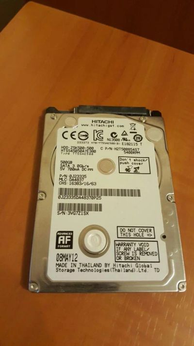 Лот: 9187455. Фото: 1. Жёсткий диск для ноутбука HGST... Жёсткие диски