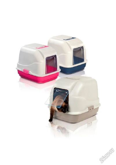 Лот: 5545805. Фото: 1. Закрытый туалет IMAC My Cat для... Миски, лотки, наполнители