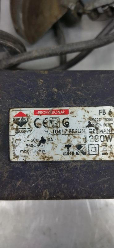 Лот: 18848930. Фото: 1. УШМ sparky fb 6. Электроинструмент