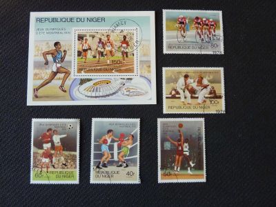 Лот: 12197284. Фото: 1. 1976. Нигер. Спорт. Полная серия... Марки