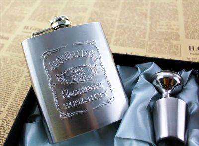 Лот: 5282609. Фото: 1. Фляжка Jack Daniel 's из нержавейки... Другое (сувениры, подарки)