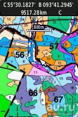 Лот: 18332150. Фото: 1. Квартальная сетка с выделами Манский... GPS-навигаторы