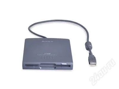 Лот: 820416. Фото: 1. USB FDD Floppy 3,5" Sony MPF82E-U3. Приводы CD, DVD, BR, FDD