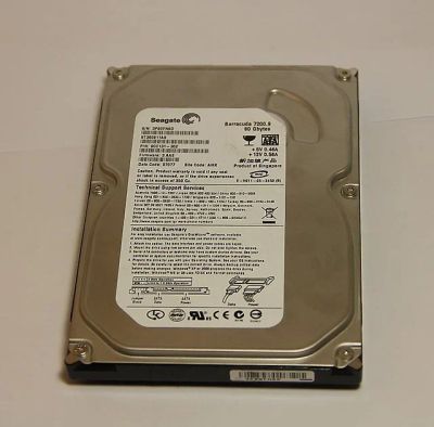 Лот: 6054654. Фото: 1. HDD Seagate 7200.9 80 Гб Sata. Жёсткие диски (HDD)