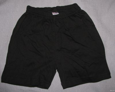 Лот: 13600148. Фото: 1. черные новые шорты хлопок от 2... Брюки, шорты, джинсы