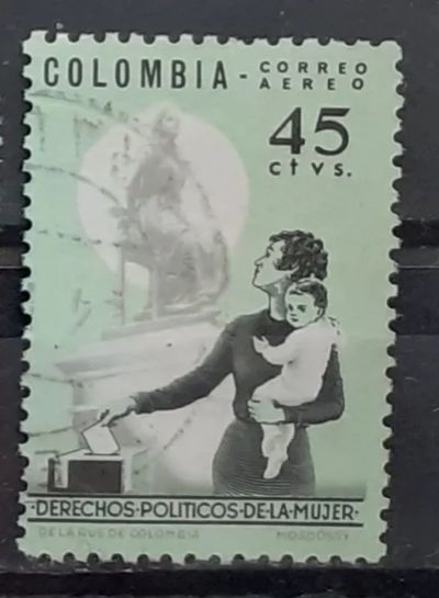 Лот: 25028806. Фото: 1. Марка. Колумбия. Марки
