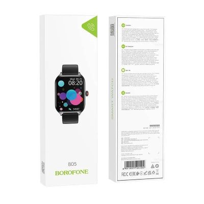 Лот: 22143059. Фото: 1. SMART WATCH BOROFONE BD5 call... Смарт-часы, фитнес-браслеты, аксессуары