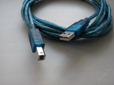 Лот: 2574920. Фото: 1. Кабель для принтера 3 метра. Шлейфы, кабели, переходники