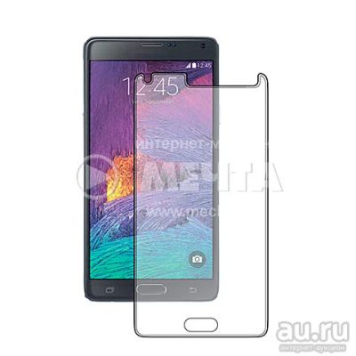 Лот: 7950445. Фото: 1. Защитное стекло Samsung Note 4... Дисплеи, дисплейные модули, тачскрины