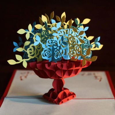Лот: 4465508. Фото: 1. Оригинальный подарок 3d открытка... Открытки, конверты