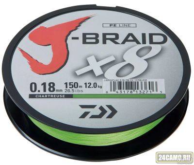 Лот: 13029209. Фото: 1. Леска плетеная DAIWA "J-Braid... Леска, блесны, крючки, мормышки