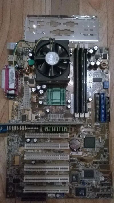 Лот: 7001725. Фото: 1. Старый комплект №2 ASUS TUSL2-C... Материнские платы