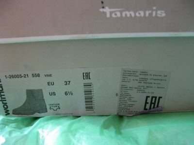 Лот: 24644400. Фото: 1. ботинки Tamaris р. 37. Ботинки, полуботинки