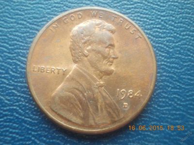 Лот: 5687975. Фото: 1. Америка (США) 1 цент 1984 год... Америка