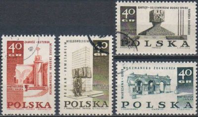 Лот: 25644139. Фото: 1. 1968. Польша. Мемориалы жертвам... Марки