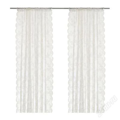 Лот: 1554765. Фото: 1. тюль гардина альвине 2шт IKEA. Шторы, тюль