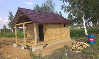 Лот: 8834829. Фото: 1. продам баню 4х4 с верандой. Срубы, бани, дома