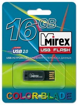 Лот: 9988248. Фото: 1. 16GB USB Flash, MIREX Host Black... USB-флеш карты