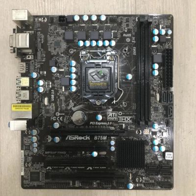 Лот: 15395771. Фото: 1. ASRock B75M R2.0 + задняя планка. Материнские платы