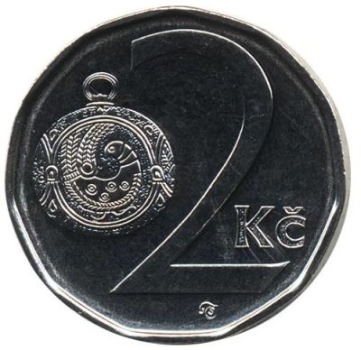 Лот: 18734678. Фото: 1. Чехия 2 кроны 2008. Европа