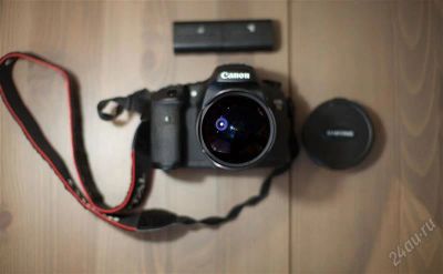 Лот: 2760672. Фото: 1. Canon 7d + Samyang 8mm + lp-e6... Цифровые зеркальные