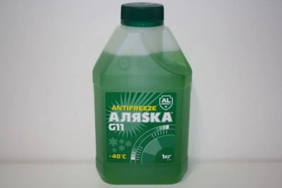 Лот: 16525886. Фото: 1. Антифриз Аляска G11 1кг (зелёный... Масла, жидкости