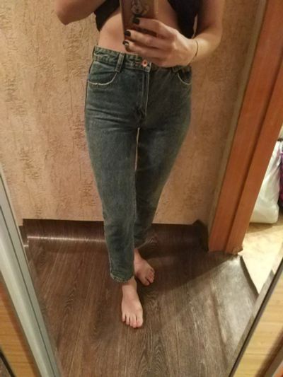 Лот: 15039569. Фото: 1. Джинсы bershka 26 р. Джинсы