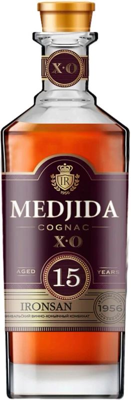 Лот: 23538725. Фото: 1. Бутылка из-под коньяка "Medjida... Бутылки, пробки, этикетки