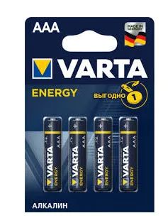 Лот: 20548950. Фото: 1. Батарейка Varta Energy AAA, блистер... Батарейки, аккумуляторы, элементы питания