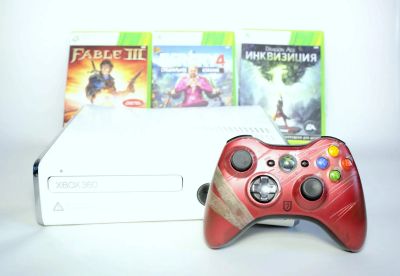 Лот: 5990807. Фото: 1. XBox 360 500 Gb + 3 игры. Игровые приставки, консоли