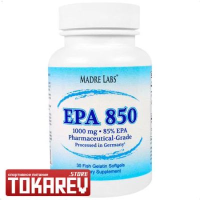 Лот: 9952724. Фото: 1. Омега 3 Рыбий жир Madre Labs EPA... Спортивное питание, витамины
