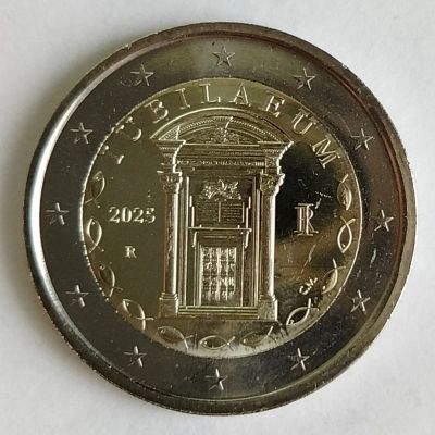 Лот: 25376013. Фото: 1. 2 евро 2025 год. Италия. Юбилейный... Европа