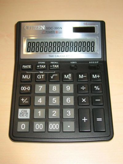 Лот: 10954098. Фото: 1. Citizen SDC-395N. Калькуляторы