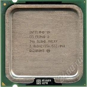 Лот: 2969401. Фото: 1. Intel Celeron D 346 Prescott... Процессоры