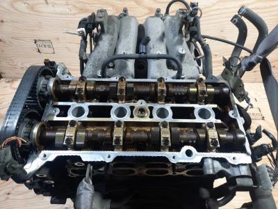 Лот: 18825882. Фото: 1. Двигатель Mazda Mpv LWEW FS 2002... Двигатель и элементы двигателя