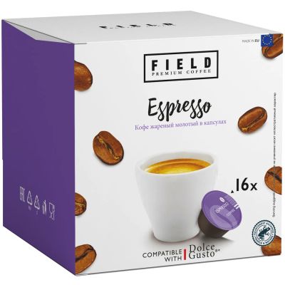 Лот: 24514006. Фото: 1. Кофе в капсулах Field Espresso... Чай, кофе, какао