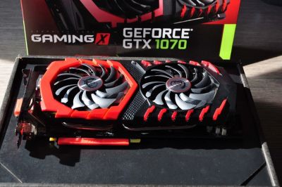Лот: 14611739. Фото: 1. продам видеокарту msi gtx 1070... Видеокарты