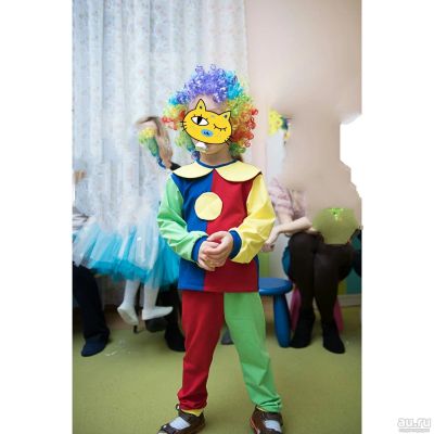 Лот: 15018453. Фото: 1. Новогодний костюм клоуна. Детские карнавальные, праздничные костюмы